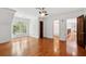 Bright bedroom with hardwood flooring, white walls, and large windows at 125 Drayton Dr, Summerville, SC 29483