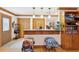 Cozy breakfast bar with wood accents, offering a perfect spot for casual dining and conversation at 125 Drayton Dr, Summerville, SC 29483