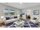 Bright living room featuring a modern white sofa, large windows, and stylish decor, creating an inviting atmosphere at 127 Roberts Rd, Summerville, SC 29483