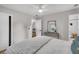 Serene bedroom with a neutral color palette, ceiling fan, closet and ensuite bathroom at 1391 Fairfield Ave, Charleston, SC 29407