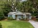 Charming home with curb appeal, colorful shutters, lush landscaping, and inviting entrance at 1408 Goblet Ave, Mount Pleasant, SC 29464