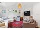 Bright living room with vaulted ceiling, white walls, and comfortable seating at 1408 Goblet Ave, Mount Pleasant, SC 29464