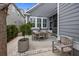 Outdoor space with stylish patio and charming foliage and outdoor seating at 1557 Kepley Dr, Mount Pleasant, SC 29464