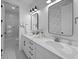 Bright bathroom features double vanity, and tile flooring and a shower at 1557 Kepley Dr, Mount Pleasant, SC 29464