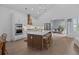 Modern kitchen featuring an island with bar seating, stainless appliances, and an open layout at 1557 Kepley Dr, Mount Pleasant, SC 29464