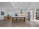 Open kitchen with stainless appliances, a large island, and adjacent dining area for easy entertaining at 1557 Kepley Dr, Mount Pleasant, SC 29464