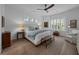 The main bedroom offers a serene atmosphere, plenty of light, and stylish design at 1557 Kepley Dr, Mount Pleasant, SC 29464