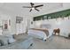Serene main bedroom featuring a luxurious bed, stylish accents, and a calming atmosphere for relaxation at 1576 Nautical Chart Dr, Charleston, SC 29414