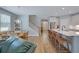 Spacious kitchen and dining area with seamless transition to living space, ideal for modern living at 1607 Waterside Blvd, Moncks Corner, SC 29461