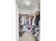 Walk-in closet with ample storage space, shelving, and hanging rods for organized clothing and accessories at 1634 Eider Down Dr, Summerville, SC 29483