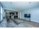 Cozy living room with an open view of the kitchen, and modern furniture at 1689 Eider Down Dr, Summerville, SC 29483
