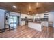 Modern kitchen features stainless steel appliances, a butcher block island and wood floors at 1917 Piper Dr, Charleston, SC 29407