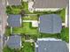 Aerial view of home showing backyard, privacy fence, and surrounding neighborhood at 205 White Gables Dr, Summerville, SC 29483