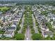 Panoramic aerial view of a well-planned community with tree-lined streets and diverse home styles at 205 White Gables Dr, Summerville, SC 29483