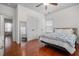 A charming bedroom with hardwood floors and ample natural light with hallway access at 205 White Gables Dr, Summerville, SC 29483