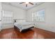 Spacious bedroom featuring hardwood floors, ample natural light, and ceiling fan at 205 White Gables Dr, Summerville, SC 29483