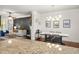 Bright dining area is open to the living room and features a modern light fixture at 205 White Gables Dr, Summerville, SC 29483
