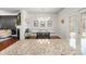 An open-concept dining area with black and white decor and an inviting atmosphere at 205 White Gables Dr, Summerville, SC 29483