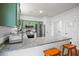 An open kitchen with stainless steel appliances, granite countertops, and an island at 205 White Gables Dr, Summerville, SC 29483