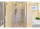 Bathroom featuring a tile shower, bench, and shelves at 255 Decatur Dr, Summerville, SC 29486