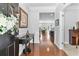Elegant foyer with hardwood floors and an open view into the adjacent living spaces at 255 Decatur Dr, Summerville, SC 29486