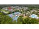 Aerial view of neighborhood featuring tennis courts and outdoor pool at 3588 Bagley Dr, Mount Pleasant, SC 29466