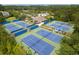 Aerial view of community tennis courts with neighborhood amenities at 3588 Bagley Dr, Mount Pleasant, SC 29466