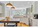 Spacious kitchen featuring white cabinetry, stainless steel appliances and kitchen island at 4246 Club Course Dr, North Charleston, SC 29420