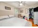 Bedroom featuring a full bed, neutral walls, ceiling fan and a view of the closet at 507 Stinson Dr # B3, Charleston, SC 29407
