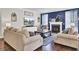Comfortable living room featuring a fireplace, neutral furniture, and stylish accents at 5541 Alpine Dr, Summerville, SC 29483