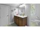 Bright bathroom with a double sink, a vanity mirror, and modern fixtures at 800 Enclave Ter, Summerville, SC 29483