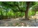 Shaded backyard featuring a mature tree with a suspended swing and a weathered wooden fence at 1004 Miles Jamison Rd, Summerville, SC 29485