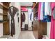 Well-organized walk-in closet with custom shelving, drawers, and ample space for clothing and accessories at 1014 Rosewood Ln, Mount Pleasant, SC 29464
