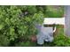 Bird's-eye view of a house showcasing its roof, surrounding greenery, and architectural design at 111 Long Bow Rd, Summerville, SC 29485