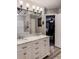 Modern bathroom with a vanity, marble countertop, and walk-in shower at 111 Long Bow Rd, Summerville, SC 29485
