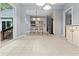 Open kitchen with a bar island with seating and stainless appliances at 111 Long Bow Rd, Summerville, SC 29485