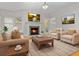 Cozy living room featuring fireplace, comfortable seating and stylish decor at 111 Long Bow Rd, Summerville, SC 29485