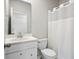 Cozy bathroom features a shower, modern fixtures, and a sleek white vanity at 113 Osprey Ridge Ln, Summerville, SC 29483