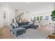 Bright and airy living room featuring a comfortable sectional sofa and an open layout at 113 Osprey Ridge Ln, Summerville, SC 29483