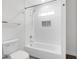Clean white bathroom featuring a bathtub and shower combination with tiled surround at 1151 Camellia Dr, Mount Pleasant, SC 29464
