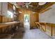 Functional workshop features built-in workbenches, pegboard, and ample natural light at 1151 Camellia Dr, Mount Pleasant, SC 29464