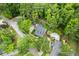 Aerial view of property showing lot lines near wetlands and cul-de-sac at 127 White Pine Way, Summerville, SC 29485