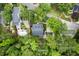 Aerial view of property showing lot lines near wetlands and cul-de-sac at 127 White Pine Way, Summerville, SC 29485