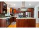 Beautiful kitchen featuring granite countertops, stainless steel appliances and custom wood cabinetry at 127 White Pine Way, Summerville, SC 29485