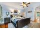 Calm main bedroom with en-suite bathroom and king size bed at 127 White Pine Way, Summerville, SC 29485