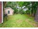 Spacious backyard with ample lawn space and mature trees at 14 Aldene Ave, Goose Creek, SC 29445