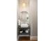 Chic powder room features modern fixtures, lighting, and elegant decor at 1405 Mataoka St, Mount Pleasant, SC 29464