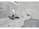 Modern bathroom with double vanity, stylish fixtures, and a large mirror reflecting the bright, clean space at 142 Argosy Dr, Summerville, SC 29483