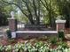 Sign for Seaside Farms neighborhood, set in brick with manicured landscaping at 1427 Dahlia Rd, Mount Pleasant, SC 29464