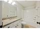 Bathroom with shower and tub combo and granite countertops at 1506 Southwick Dr, Johns Island, SC 29455